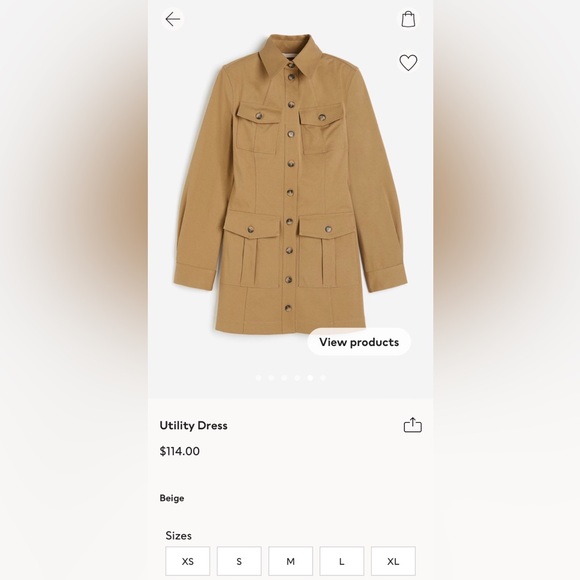 H&M | Structured Utility Dress - Picture 16 of 16